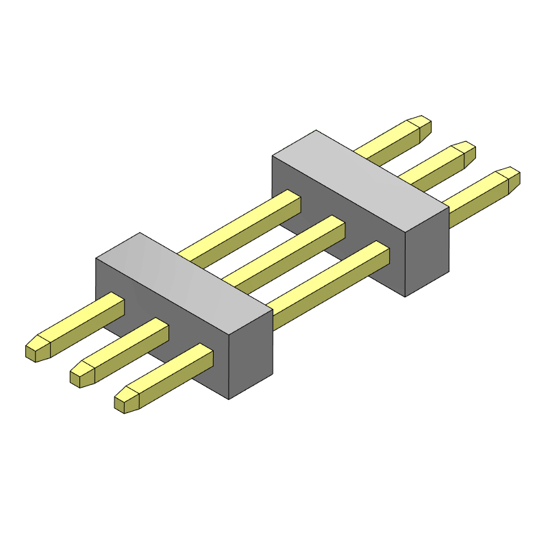 P/H1.0mm 單排排針 雙塑 CA102